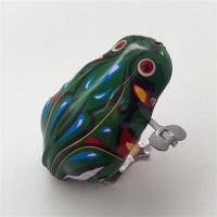 儿童玩具80后怀旧玩具铁皮发条跳跳蛙上弦小动物跳跳会跑老鼠鸡 青蛙单个