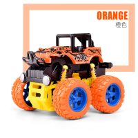 惯性四驱越野车儿童玩具男孩模型车抗耐摔小孩玩具宝宝小汽车3-6 [橙黄色]