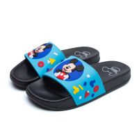 儿童拖鞋夏季浴室洗澡防滑男童女童可爱软底小孩童托鞋 电光蓝6155 36