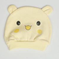 可发邮政新生婴儿帽子春夏薄款棉宝宝帽子0-3个月男女宝胎帽头帽 0-3个月 黄色[绵羊羊(单层)]