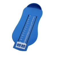 0-8岁儿童买鞋量脚器婴儿宝宝脚长测量器量脚尺通用准确量鞋码器 蓝色 单个装