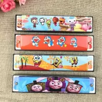 16孔双排儿童口琴木质口琴卡通口琴儿童玩具乐器口琴笛子 塑料卡通 (1支)