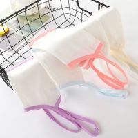 [3件装] 儿童内衣女十二岁女孩文胸大童女童纯棉13岁小背心 纯白色+纯肤色+纯粉色 3件装 S体重45-65斤