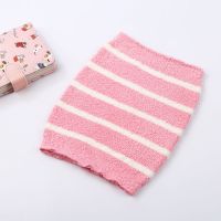 宝宝护肚围秋冬季肚兜婴儿珊瑚绒护肚脐围加厚护肚子神器儿童肚围 [6个月-10岁]短款 薄款 粉条纹 以下都标注了 年龄范