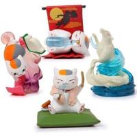 夏目友人帐盲盒手办猫咪老师手办娘口三三公仔猫老师摆件超萌少女 三代夏目友人帐摆件随机一个 请仔细阅读详情内容