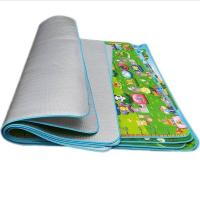 环保加宽爬行垫子厚儿童野餐垫凉席草席垫防潮垫铝膜垫宝宝泡沫垫[3月6日发完] 正图背铝(0.5cm加厚) 长1.4米*宽