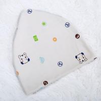 新生儿婴儿帽子春夏秋冬纯棉宝宝0到3个月6初生四季纯棉护卤胎帽 小清新-黄（桃形胎帽） M码（32cm 适合0-3个月）