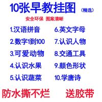 宝宝挂图幼儿童0-3岁早教拼音挂图无声认知启蒙识字挂图无声卡片[2月26日发完] 精选10张不重复送胶带