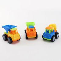 儿童宝宝男孩2-3-6岁耐摔卡通工程车玩具套装翻斗搅拌汽车子模型 卡通工程车3只一套普通包装