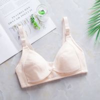 [两件送内裤]孕妇内衣纯棉哺乳喂奶文胸怀孕期无钢圈薄款防下垂 肤色 34/75 BC通用