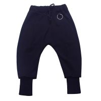 男童秋季休闲裤2019新款小童洋气秋冬裤子儿童加绒加厚裤子男孩 黑色 铁环裤子 100