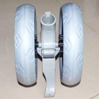 婴儿推车童车配件车轮通用万向轮轱辘伞车前后轮藤椅推车单片轮子 13厘米2.5厘米后轮