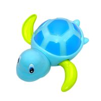 宝宝洗澡玩具小海龟游泳乌龟男女孩婴儿童戏水小黄鸭上链发条玩具 颜色随机 小乌龟