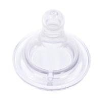 [七只装]宽口径奶嘴宝宝硅胶奶嘴新生儿SML十字孔奶嘴通用奶嘴 单只装 S号慢流量0-3月