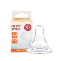 奶嘴标准口径婴儿新生儿液体硅胶宝宝防胀气柔软S/M/L/+码 标准口径小码(0-3个月) 1个装