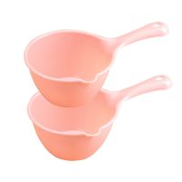 特价厨房水勺加厚水瓢浴室宝宝沐浴水舀子家居洗头水勺 2个装粉色