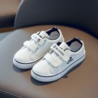 [39万双]26-37码学院风帆布小白鞋童鞋儿童帆布鞋男女童鞋 白色(升级版) 26码内长16.5CM