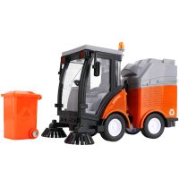 儿童大号仿真惯性扫地车环卫车垃圾车清扫车耐摔椅子音乐玩具 大号680A带垃圾桶