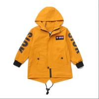 童装男童秋冬外套20新款儿童装中大童秋装洋气加绒加厚男孩韩风衣 黄色风衣春秋款 后背拉链款 120 建议身高115cm左