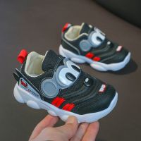 男童鞋春秋季2021新款透气单鞋儿童运动鞋女孩休闲鞋子学生网面鞋 贝贝虎N2黑色 22 码(内长14CM)