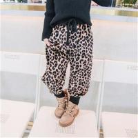 亏本清仓儿童春秋豹纹裤子男女童哈伦裤子宽松豹纹束脚裤3-9岁-7 豹纹 5#(建议身高90CM左右)