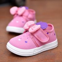 春秋儿童鞋帆布鞋女童公主宝宝鞋子小童时尚单鞋透气休闲鞋1-3岁2 当当兔1795粉色 16 码(内长11.5CM)