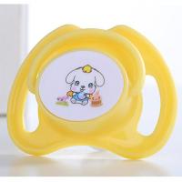 婴儿硅胶卡通安抚奶嘴新生儿安睡型安慰奶嘴磨牙棒圆头扁头奶嘴 升级款黄色手指