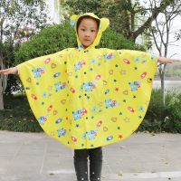 儿童雨衣女男小学生雨衣男童雨衣幼儿园儿童雨披小孩雨衣书包位 大耳朵雨披黄色 S