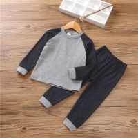 女童2018秋冬款珊瑚绒家居服宝宝法兰绒长袖公主睡衣睡裤儿童套装 纯色家居服灰色 100y（90cm）