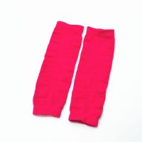 日本宝宝袜套保暖儿童腿套男女童护膝防摔小孩毛绒地板袜爬行护腿 针织(纯玫红)