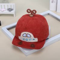 宝宝帽子秋冬1-2岁男女儿童帽6个月遮阳帽鸭舌帽时尚潮韩版休闲帽 小汽车8红色