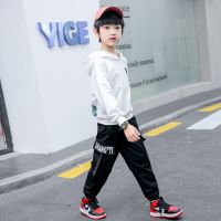 男童春秋卫衣2020新款儿童宽松长袖T恤韩版中大童连帽7男孩打底衫[2月28日发完] 白色 120