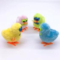 毛绒发条眼镜鸡发条玩具发条小鸡毛绒小鸡可爱玩具宝宝儿童毛绒玩 戴眼镜小鸡1只装