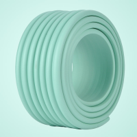 防撞墙贴软包婴儿防摔头桌椅包边海绵泡沫柱子窗台床头安全防撞条 浅绿色w L角4个装(送双面胶)