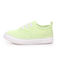 儿童帆布鞋男童鞋小白球鞋单鞋女童休闲鞋宝宝布鞋2021春季 果绿 30码 内长18.8厘米