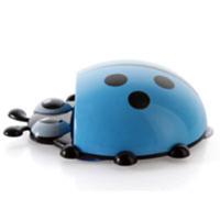 可爱创意瓢虫牙刷架强力吸盘牙刷牙膏架组合套装浴室吸壁式牙具 1个装颜色随机