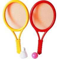 儿童网球拍玩具幼儿园羽毛球拍玩具室内外体育运动活动玩具3456岁 球拍套装(2球拍+2球)