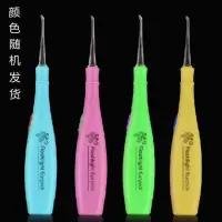 发光耳勺儿童成人双头掏耳神器挖耳勺带灯掏耳朵耳屎镊子可视套装 [单支卡通耳勺]