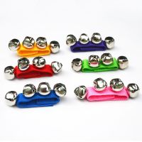 手腕铃铛手摇铃手铃儿童乐器幼儿园教具表演道具脚铃宝宝婴儿玩具 腕铃一只(颜色随机发)