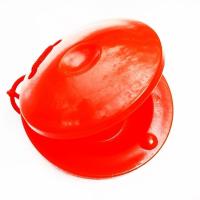 响板小快板儿童奥尔夫打击乐器幼儿园早教具音乐木质玩具批发手板 塑料响板红色 单个装