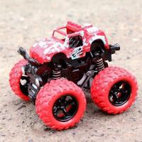 耐摔四驱越野车儿童玩具车防水惯性小玩具男孩宝宝小汽车模型 四驱惯性越野车[红色1台]