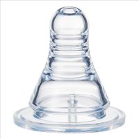 奶嘴标口宽口径通用奶嘴宝宝新生儿硅胶奶瓶圆孔十字奶嘴 2个装 普通标口圆孔(0-3个月