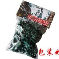 二战军事小兵人军人模型套装 打仗沙盘玩具兵团塑料军队士兵小人 绿色中兵(70只)