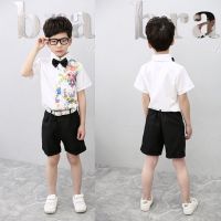 萌萌哒天团帝都同款儿童舞蹈服装青花瓷演出服女青花瓷旗袍演出服 演出服男款送腰带 110