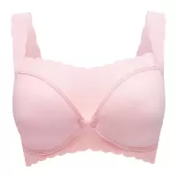 夏季哺乳文胸孕妇内衣聚拢防下垂怀孕期产后母乳喂奶胸罩浦前开扣 168粉色 34/75BC
