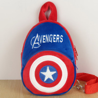 儿童包包胸包单肩斜挎包出游休闲包男童女童可爱公主小背包包 美国队长