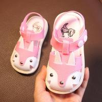 童鞋夏季儿童凉鞋2-3岁男女宝宝学步鞋软底防滑幼儿小童沙滩鞋 粉红色 888-A 内长14.5cm 150码