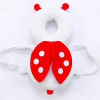 儿童学步护头帽宝宝头部保护垫防摔枕护头帽神器头婴儿学步护头枕 红色瓢虫