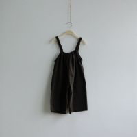 女童背带裤2020新款韩版夏装连体裤洋气七分阔腿裤裙裤时髦套装潮 灰色 80