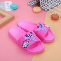 小马宝莉拖鞋女童凉拖鞋中大童防滑女孩可爱新款儿童拖鞋女小公主 紫悦 玫红 27码[内长17cm]3-4岁
